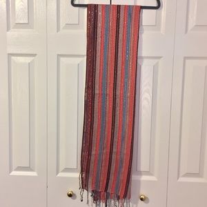 Striped Knit Scarf